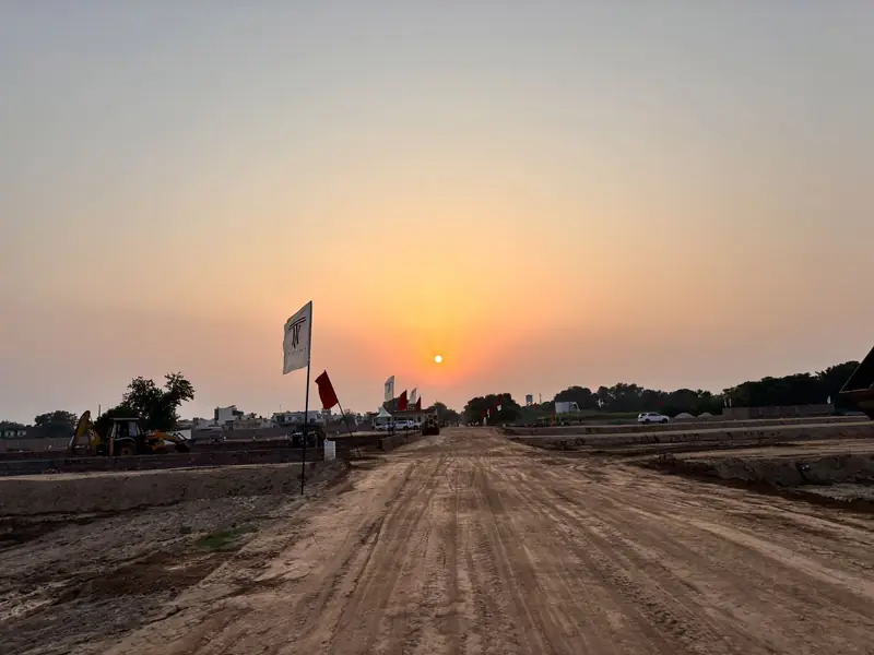 Entry road sunset — The Ridge project collection
