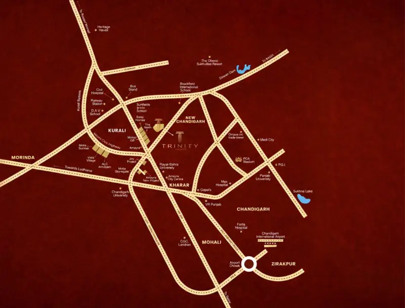 Location map — The Ridge project collection